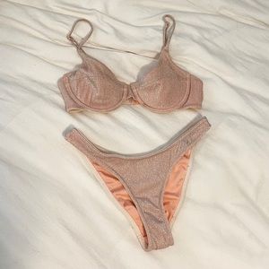 triangl lina blush bikini set